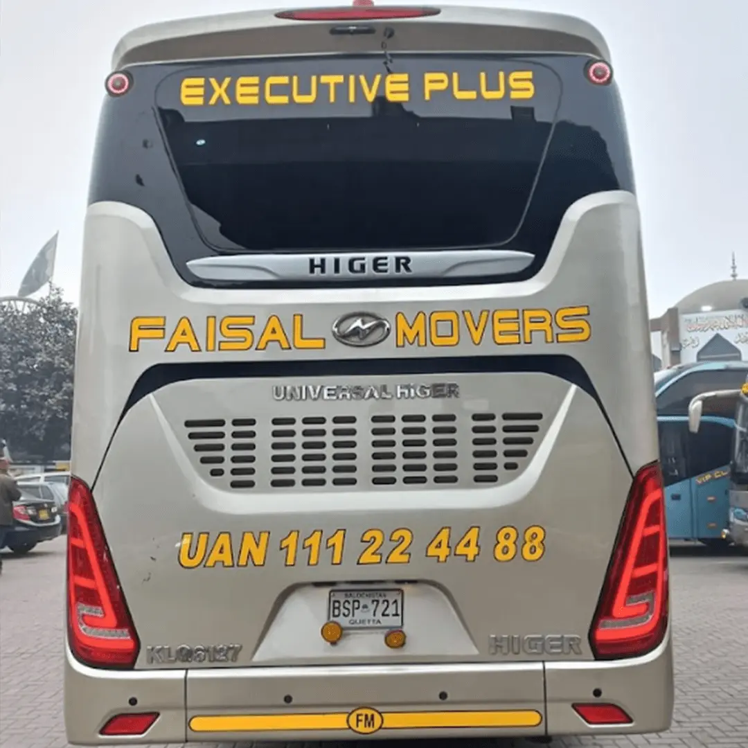 faisal movers executive plus class bus