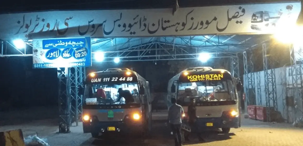 kohistan daewoo bus service chichawatni